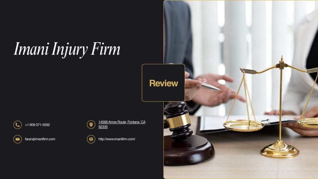 Imani Injury Firm Review Personal Injury Lawyer Fontana CA